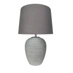 Minster 48Cm Lamp And Shade - Ceramic - L21 X W21 X H48 Cm - thumbnail 1