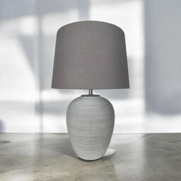 Minster 48Cm Lamp And Shade - Ceramic - L21 X W21 X H48 Cm - thumbnail 2