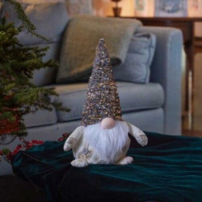 Christmas Gonk Nordic Santa Soft Plush Decoration - Champagne - image 1
