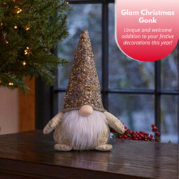 Christmas Gonk Nordic Santa Soft Plush Decoration - Champagne - thumbnail 4