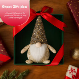 Christmas Gonk Nordic Santa Soft Plush Decoration - Champagne - thumbnail 6