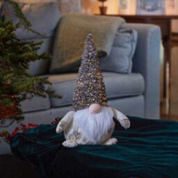 Christmas Gonk Nordic Santa Soft Plush Decoration - Champagne - thumbnail 1