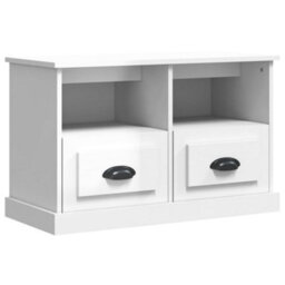 Berkfield Tv Cabinet High Gloss White 80X35X50 Cm Engineered Wood - thumbnail 2