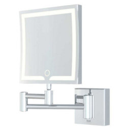 RAK Ceramics Rak Demeter 200X264mm Chrome Extending Square Led Bathroom Mirror With Touch Sensor, Ip44 Rated