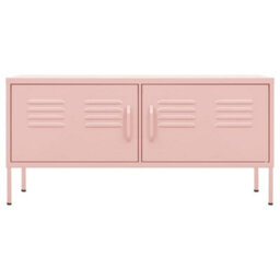 Berkfield Tv Cabinet Pink 105X35X50 Cm Steel - thumbnail 3