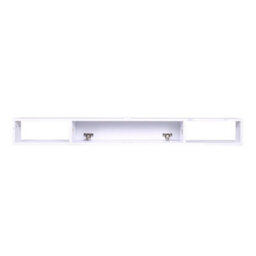 Living And Home White Mdf Framed Sideboard Tv Stand Tv Unit With Easy Cable Access H 1400X D 215X H 160mm - thumbnail 4