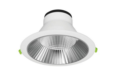 Luminosa Lighting Luminosa Recess Plus 200mm Cutout 35W 4200Lm 120Lm/w Cct Adjustable 3000/4000K 55 Beam Ip54 Non Dimm