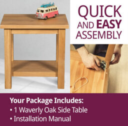 Hallowood Furniture Waverly Oak Side Table - thumbnail 7