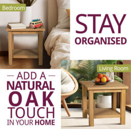 Hallowood Furniture Waverly Oak Side Table - thumbnail 6