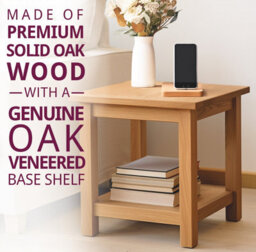 Hallowood Furniture Waverly Oak Side Table - thumbnail 4