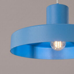 Sollux Lighting Bilo Steel Light Blue 1 Lights Modern Pendant Lamps - thumbnail 4