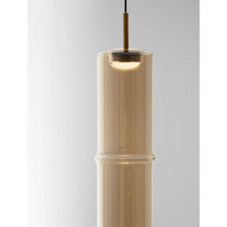 Luminosa Lighting Luminosa Sano Slim Pendant Ceiling Light Glossy Brushed Gold, Cognac Led 3W 180Lm 3000K - thumbnail 5