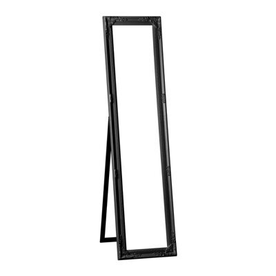 Orsina Vintage Floor Standing Black Chic Mirror - image 1