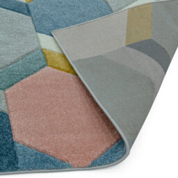 Multi Rug Geometric Modern Easy To Clean Rug For Dining Room-120Cm X 170Cm - thumbnail 4