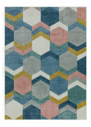 Multi Rug Geometric Modern Easy To Clean Rug For Dining Room-120Cm X 170Cm - thumbnail 5