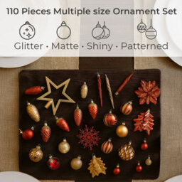 Neo 110Pcs Christmas Tree Ornaments Set - thumbnail 3