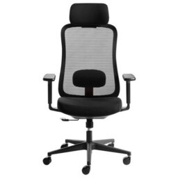 Beliani Modern Office Chair Nemoar Black - thumbnail 4