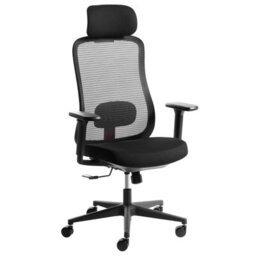 Beliani Modern Office Chair Nemoar Black - thumbnail 1