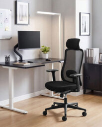 Beliani Modern Office Chair Nemoar Black - thumbnail 2