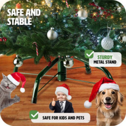 Tectake Christmas Tree - Artificial Christmas Tree With Injection-Moulded Needles And Bendable Branches - 140 Cm - Green - thumbnail 3