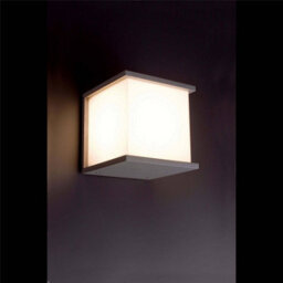 Luminosa Lighting Luminosa Kubick 1 Light Outdoor Wall Light Dark Grey Ip44, E27 - thumbnail 2