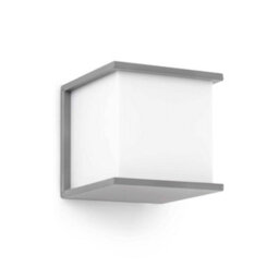 Luminosa Lighting Luminosa Kubick 1 Light Outdoor Wall Light Dark Grey Ip44, E27 - thumbnail 1