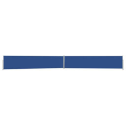 Berkfield Patio Retractable Side Awning 170X1200 Cm Blue - thumbnail 1
