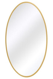 Mirroroutlet The Ovale Gold Metal Framed Oval Wall Mirror 200Cm X 112Cm - thumbnail 2