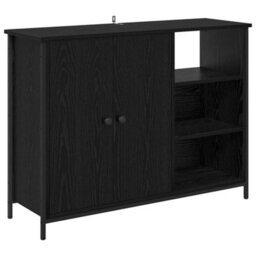 Walplus Sideboard Black Oak 100 X 33 X 75 Cm Engineered Wood - thumbnail 2