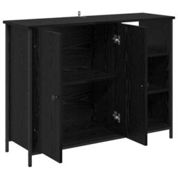 Walplus Sideboard Black Oak 100 X 33 X 75 Cm Engineered Wood - thumbnail 5