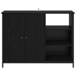 Walplus Sideboard Black Oak 100 X 33 X 75 Cm Engineered Wood - thumbnail 6