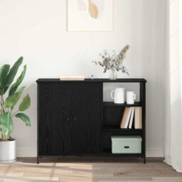 Walplus Sideboard Black Oak 100 X 33 X 75 Cm Engineered Wood - thumbnail 4