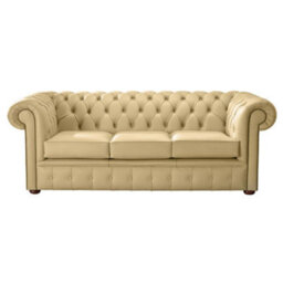 Chesterfield 3 Seater Shelly Angel Leather Sofa Bespoke In Classic Style - thumbnail 1