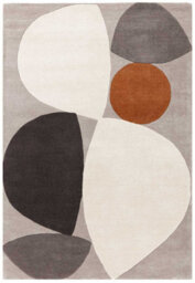 Grey Modern Handmade Geometric Wool Easy To Clean Rug For Living Room & Bedroom-160Cm X 230Cm - thumbnail 3