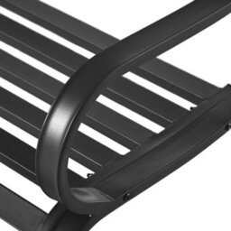 Outsunny 2 Seater Bench Garden Furniture Outdoor Metal Loveseat Seat Patio Chair - thumbnail 7