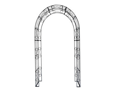 Rosenbogen-Gartenkunst Rose Arch Lea With Rounded Top - 120 Cm Black Powder-Coated - image 1