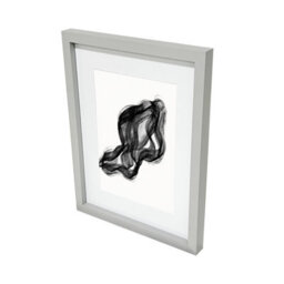 GoodHome Matt Grey Pine Effect Plain Single Picture Frame (H)52.6Cm X (W)42.6Cm