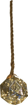 Netagon Luxform Indoor & Outdoor Battery Operated Hemp Rope Light With Dented Globe Design - image 1