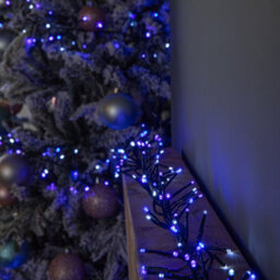 Samuel Alexander 18.5M 1440 Led Christmas Cluster Multi-Action String Lights With Timer In Blue, Purple & White - thumbnail 5