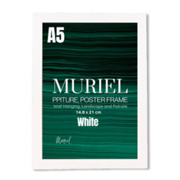 White Picture Frame Photo Frame Perspex Sheet For Wall Or Table, Landscape Portrait Orientation A5 (14.8 X 21 Cm) - thumbnail 1