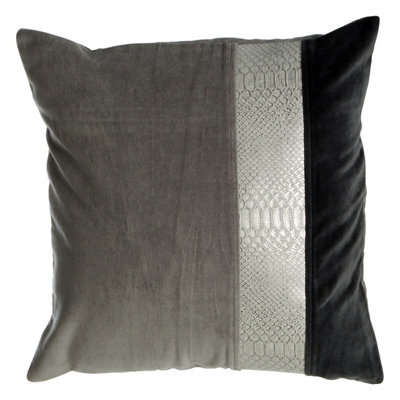 Orsina Premier Housewares Grey And Black Cushion