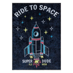 RugsX Junior 52069.801 Washing Carpet Space, Rocket For Children Anti-Slip -  200X290 Cm - thumbnail 3
