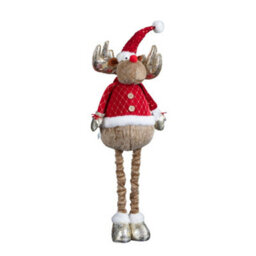 Samuel Alexander 1M Tall Plush Festive Golden Comet Christmas Decoration With Extendable Legs - thumbnail 9