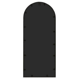 Berkfield Mirror Black 100X45 Cm Iron For Indoor Use - thumbnail 4