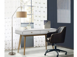 Dorel Cassie 2 Drawer Desk In White 500X790X1200 mm - thumbnail 2