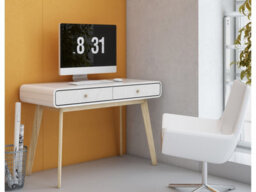 Dorel Cassie 2 Drawer Desk In White 500X790X1200 mm - thumbnail 3