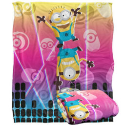 Minions Rave Blanket White (One Size) - thumbnail 1