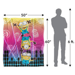 Minions Rave Blanket White (One Size) - thumbnail 5