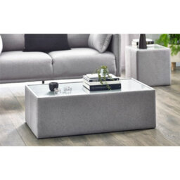 Ashfield Platinum Wool Effect Coffee Table
