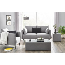 Ashfield Platinum Wool Effect Coffee Table - thumbnail 5